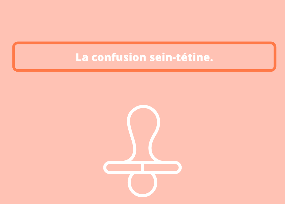 La confusion sein / tétine